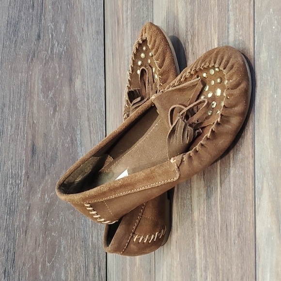 Steve Madden Women Suede Boho Loafer Flats shoes sz 8.5M - Picture 2 of 12